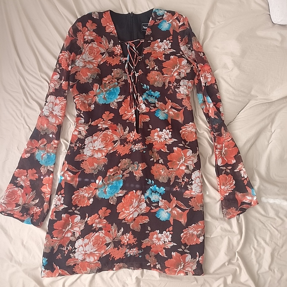 Nookie Orange Floral Dress
